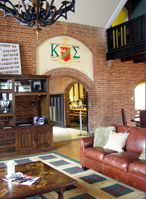 greek letters, hand painted murals, boulder murals, fraternity house, kappa sigma