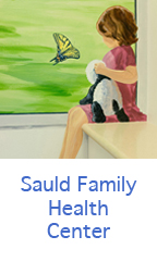 sauld family health center, butterflies, little girl, 