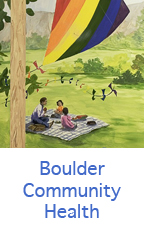 link to Boulder Community Health hand painted murals by boulder murals