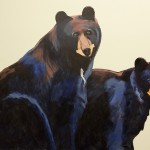 Mountainland Pediatrics murals, aspens, bears, columbine, trout