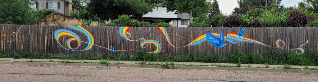 Neighborhood Rainbow Mural